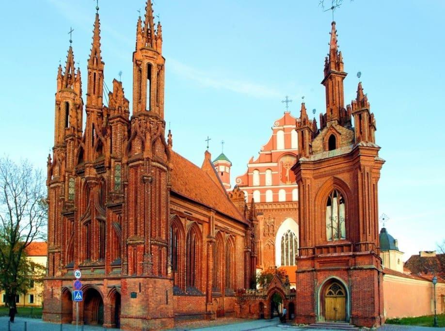 Cozy Apartment In Gothic Style House In The Heart Of The Old Town Vilnius Eksteriør bilde